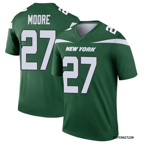 Youth Malachi Moore New York Jets Legend Green Gotham Player Jersey