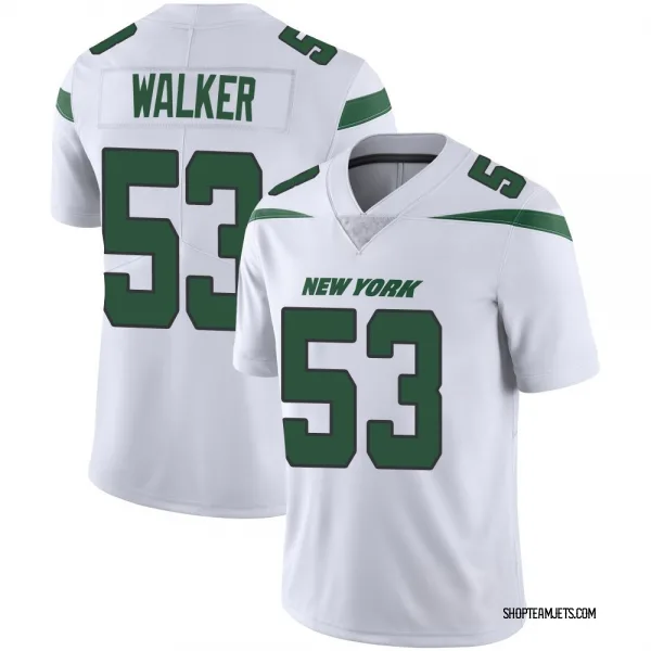Youth Mykal Walker New York Jets Limited White Spotlight Vapor Jersey