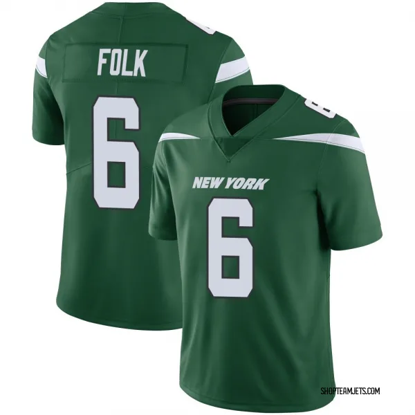 Youth Nick Folk New York Jets Limited Green Gotham Vapor Jersey