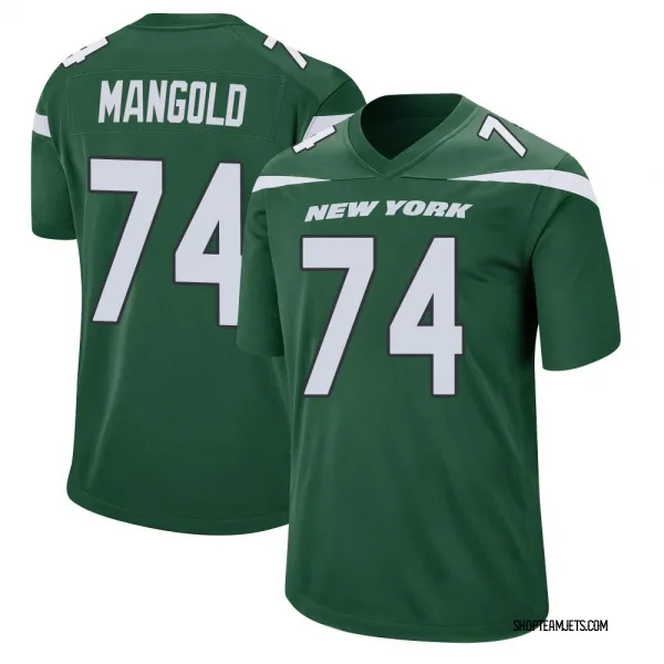 Youth Nick Mangold New York Jets Game Green Gotham Jersey