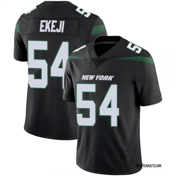 Youth Paschal Ekeji New York Jets Limited Black Stealth Vapor Jersey