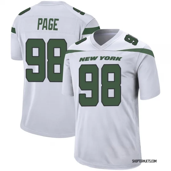 Youth Payton Page New York Jets Game White Spotlight Jersey