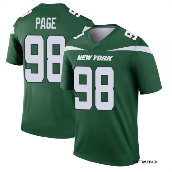 Youth Payton Page New York Jets Legend Green Gotham Player Jersey
