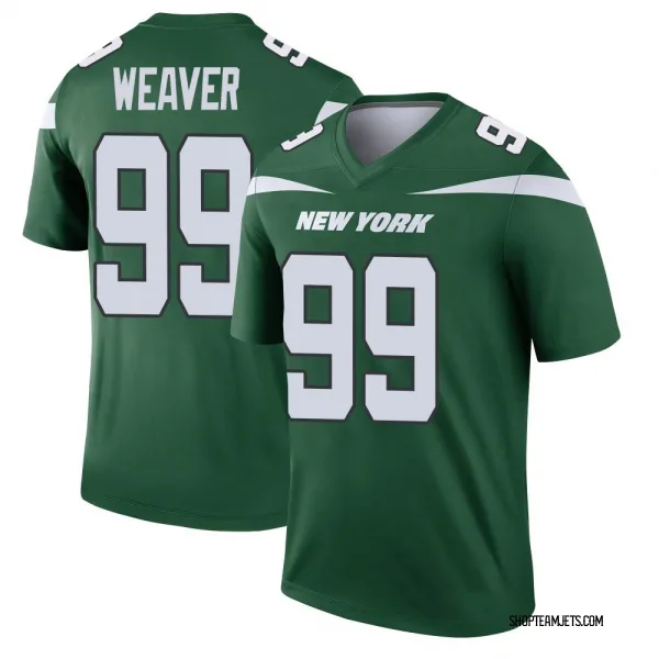 Youth Rashad Weaver New York Jets Legend Green Gotham Player Jersey