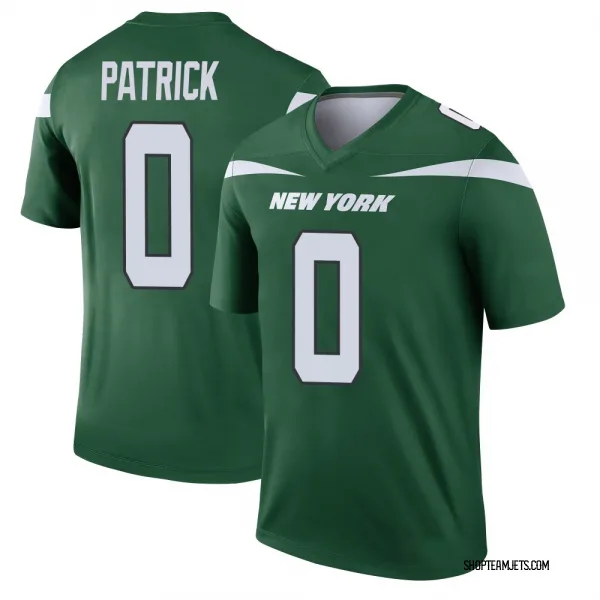 Youth Tim Patrick New York Jets Legend Green Gotham Player Jersey