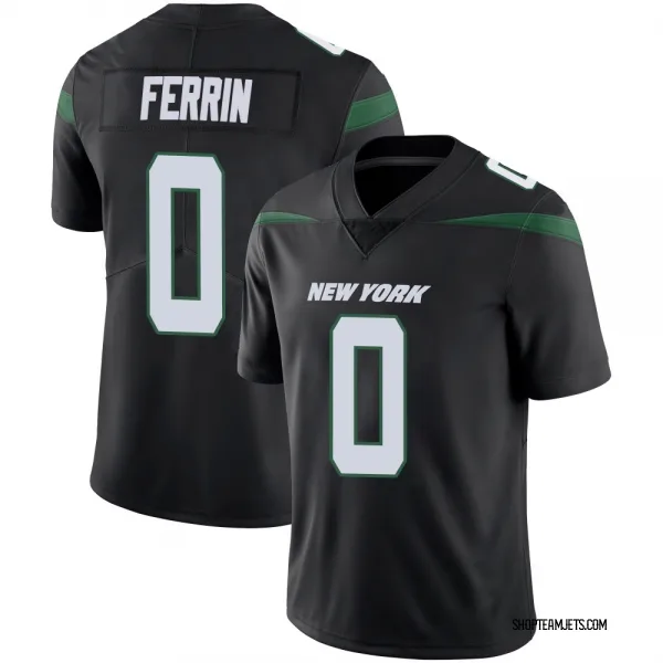 Youth Will Ferrin New York Jets Limited Black Stealth Vapor Jersey